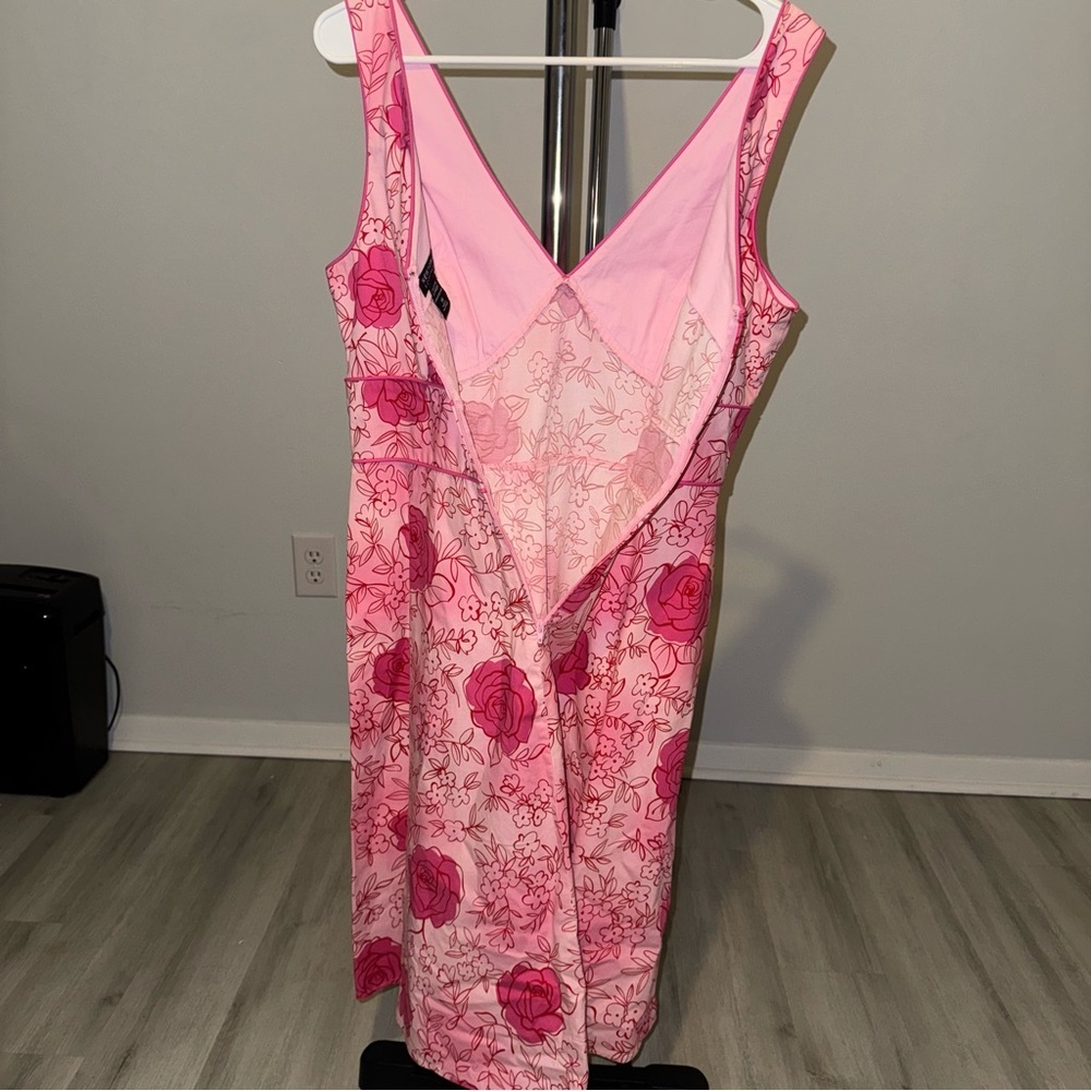 New York & Company Women’s Size 14 Pink Rose Sleeveless Dress - Picture 4 of 6